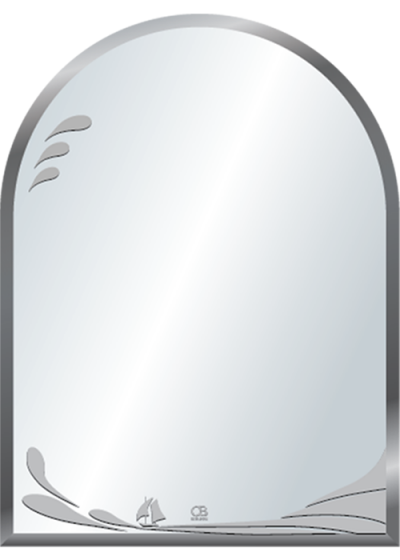 Gương soi phòng tắm Q519 do Hòa Bình Glass sản xuất và phân phối